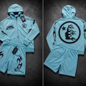 Arctic Flame Hoodie & Shorts Set
